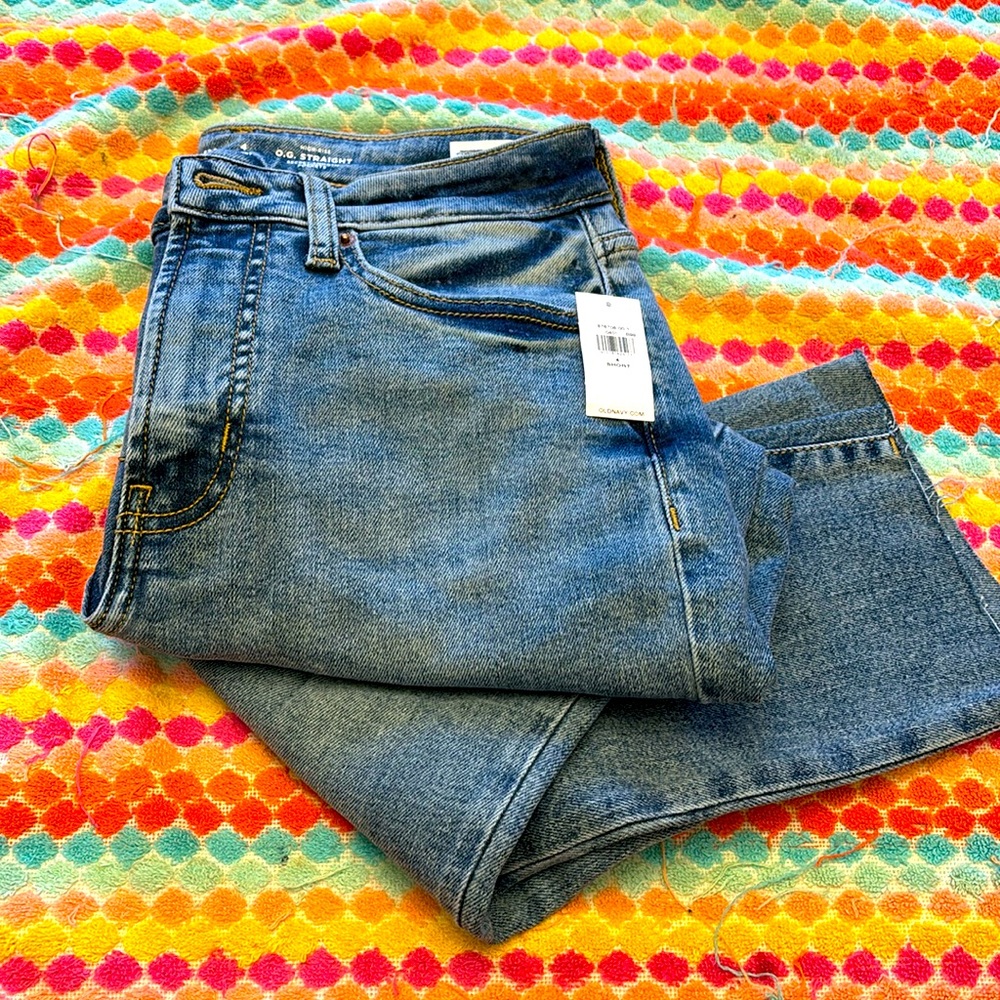NEW! High rise jeans. Size 4 Short